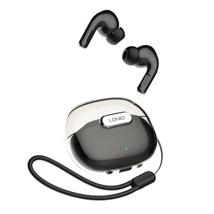 LDNIO T02 Wireless Earbuds with charging case showing Bluetooth connectivity LDNIO T02 Wireless Earbuds | Premium Sound Quality - Rs. 4,250 Umar Electronic Store