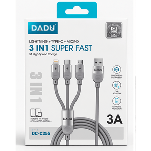 Umar Electronic Store DADU DC-C255 3-in-1 Fast Charging Cable