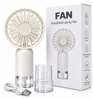 SL-610 handheld spray fan set with box, water tank and USB cable