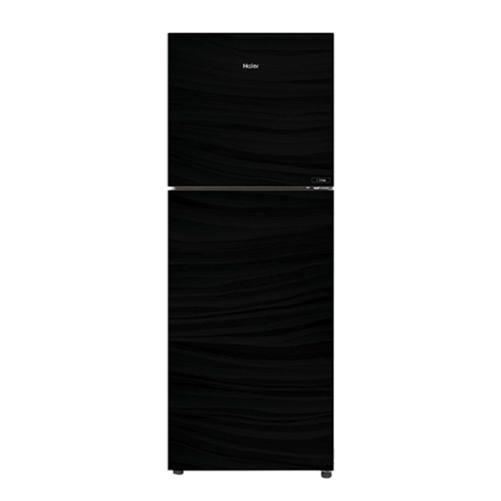 HAIER HRF 246 EPBA BLACK GLASS NON-INVERTER REFRIGERATOR