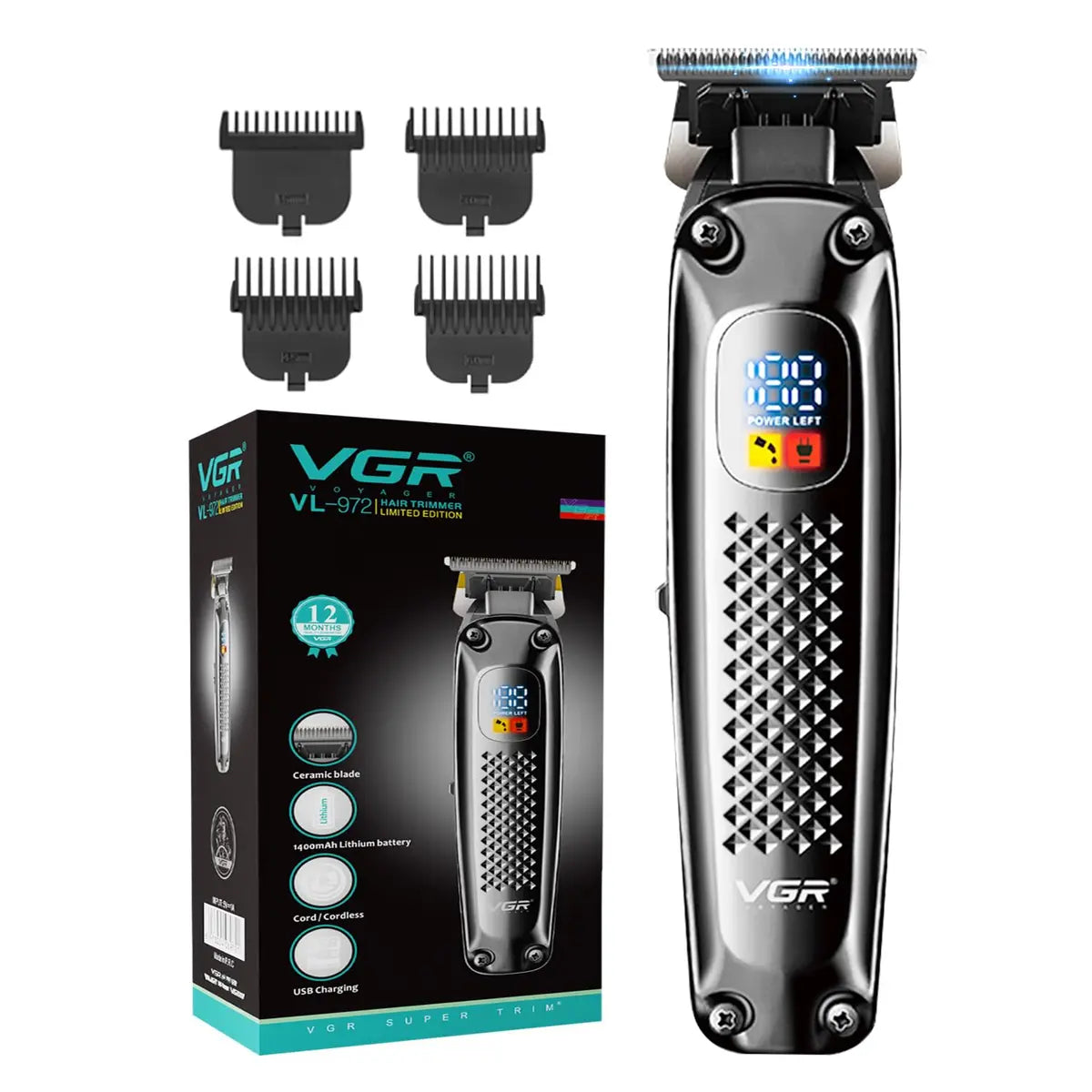 TV V-972 VGR DIGITAL PROFESSIONAL HAIR TRIMMER