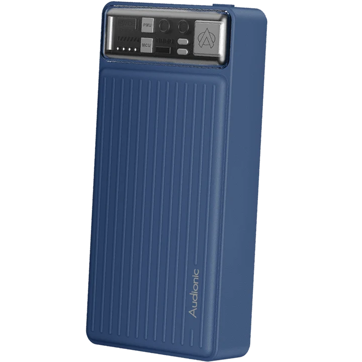 Large capacity Audionic S-200 power bank showing LED indicator Audionic Spark Pro S-200 20000mAh Power Bank Umar Electronic Store