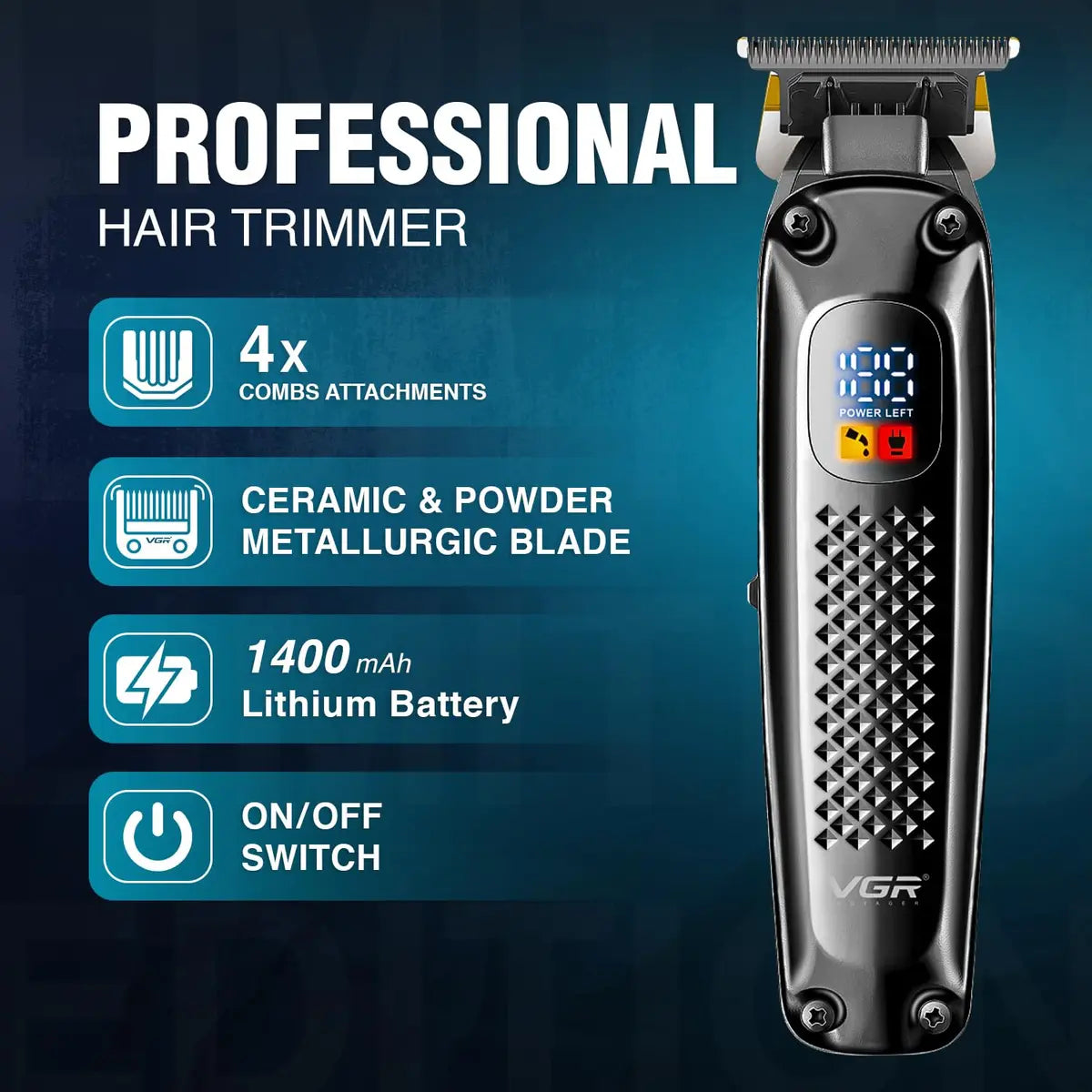 TV V-972 VGR DIGITAL PROFESSIONAL HAIR TRIMMER