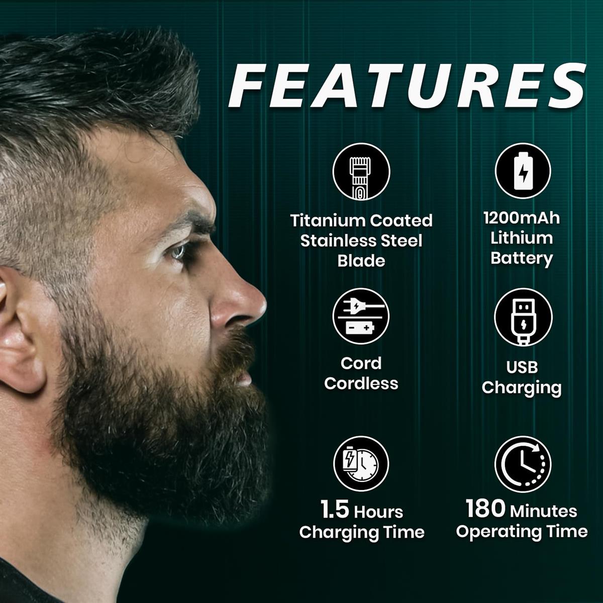 TV V-998 VGR DIGITAL PROFESSIONAL HAIR TRIMMER