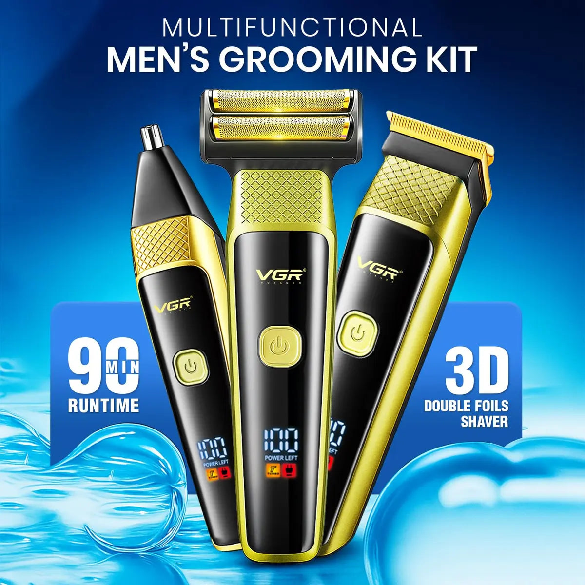 TV V-366 VGR 3IN1 DIGITAL PROFESSIONAL HAIR GROOMING KIT
