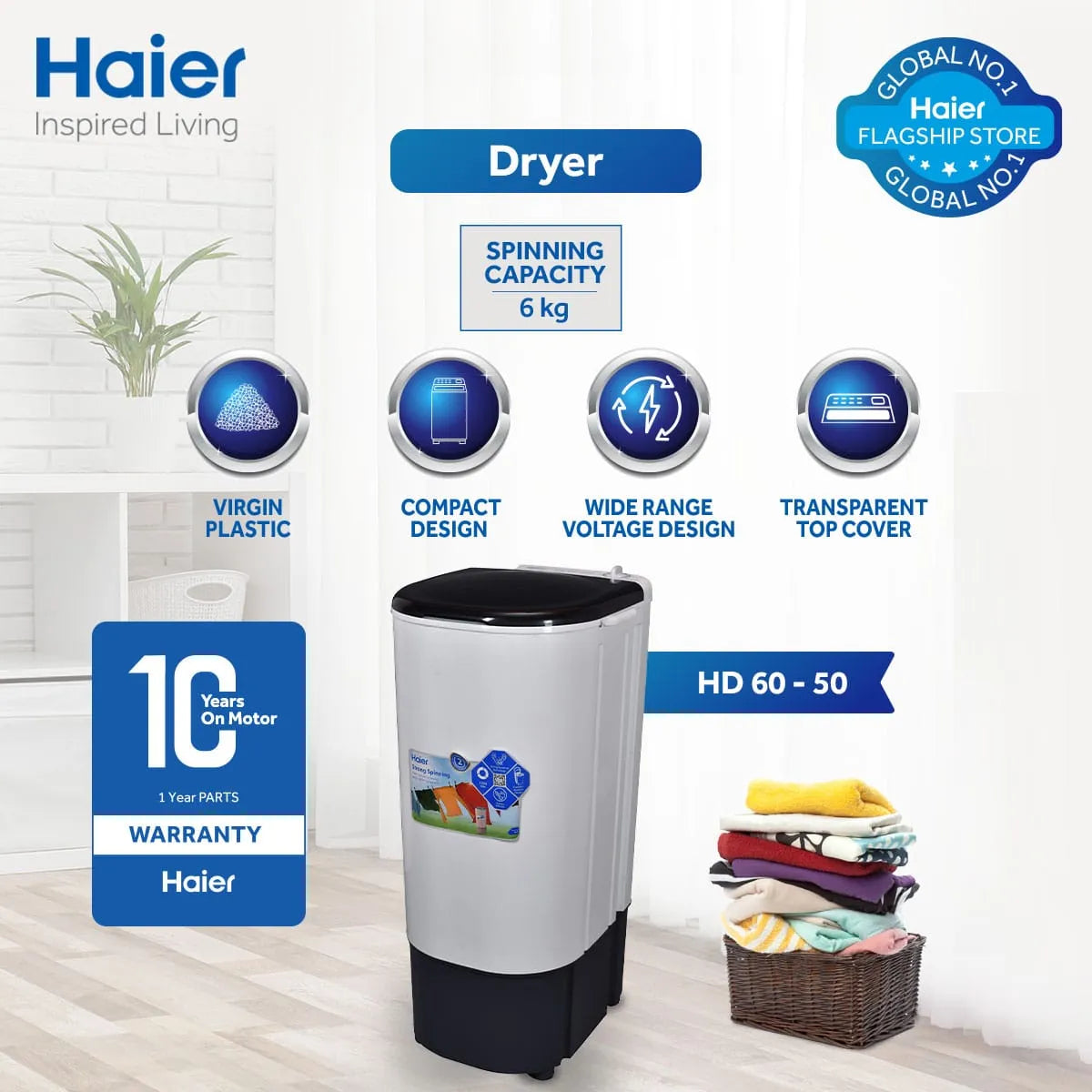 HAIER HWS 60-50 SPIN DRYER