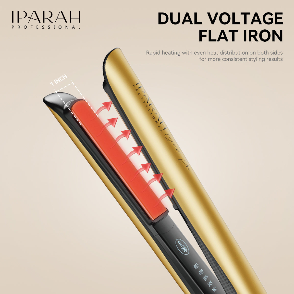 HS P-129 IPARAH PROFESSIONAL HAIR STRAIGHTENER