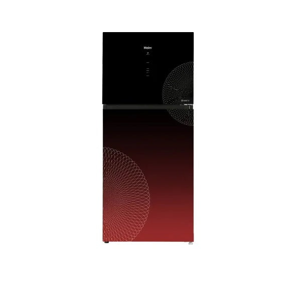 HAIER HRF 538 IARA RED GLASS INVERTER REFRIGERATOR
