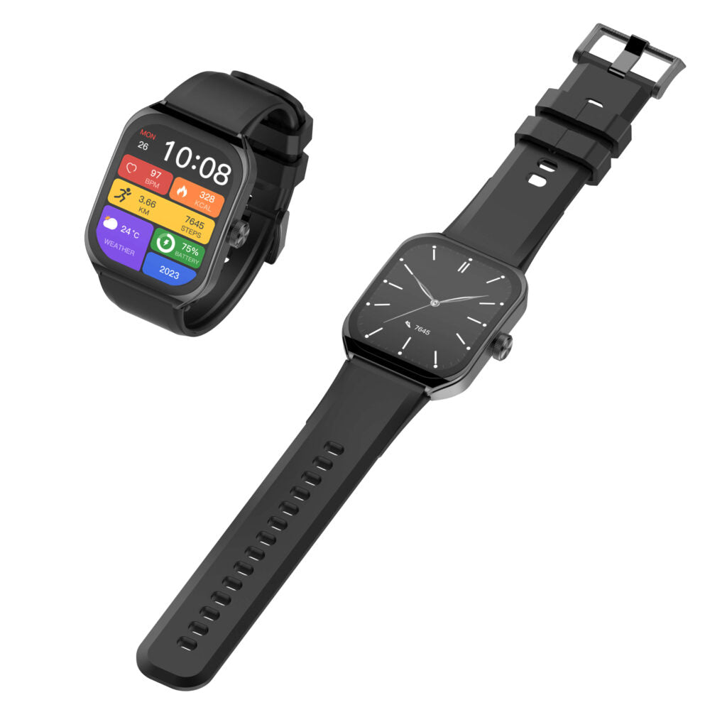 Stylish LDNIO SW04 smartwatch with multiple interchangeable bands LDNIO SW04 Square Smart Watch with Health Tracking Umar Electronic Store