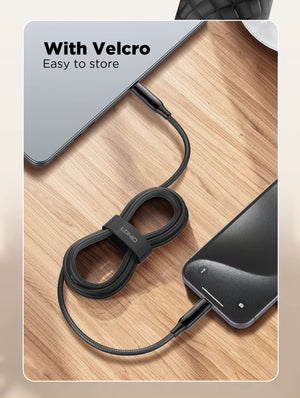 LDNIO LC921 PD-3.1 professional 100W fast charging cable charging MacBook 
Pro laptop and iPhone simultaneously at full power delivery