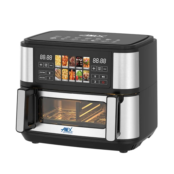 Anex AG-2112 10.5L Digital Dual Basket Air Fryer - image 4 Anex AG-2112 10.5L Digital Dual Basket Air Fryer Umar Electronic Store