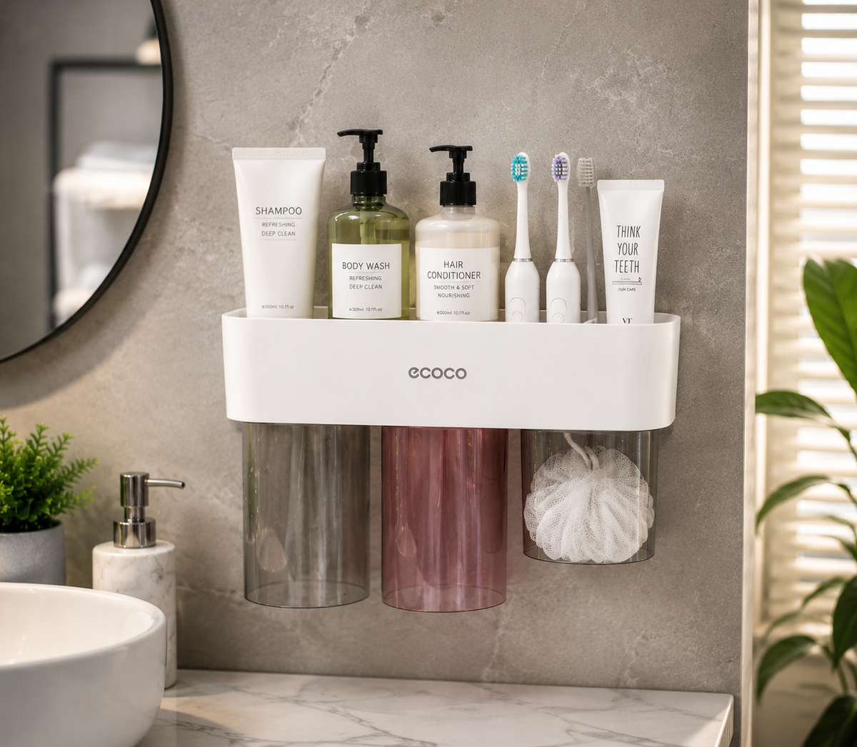 Ecoco E-25043 Toothbrush Holder - image 2 Ecoco E-25043 Toothbrush Holder Umar Electronic Store