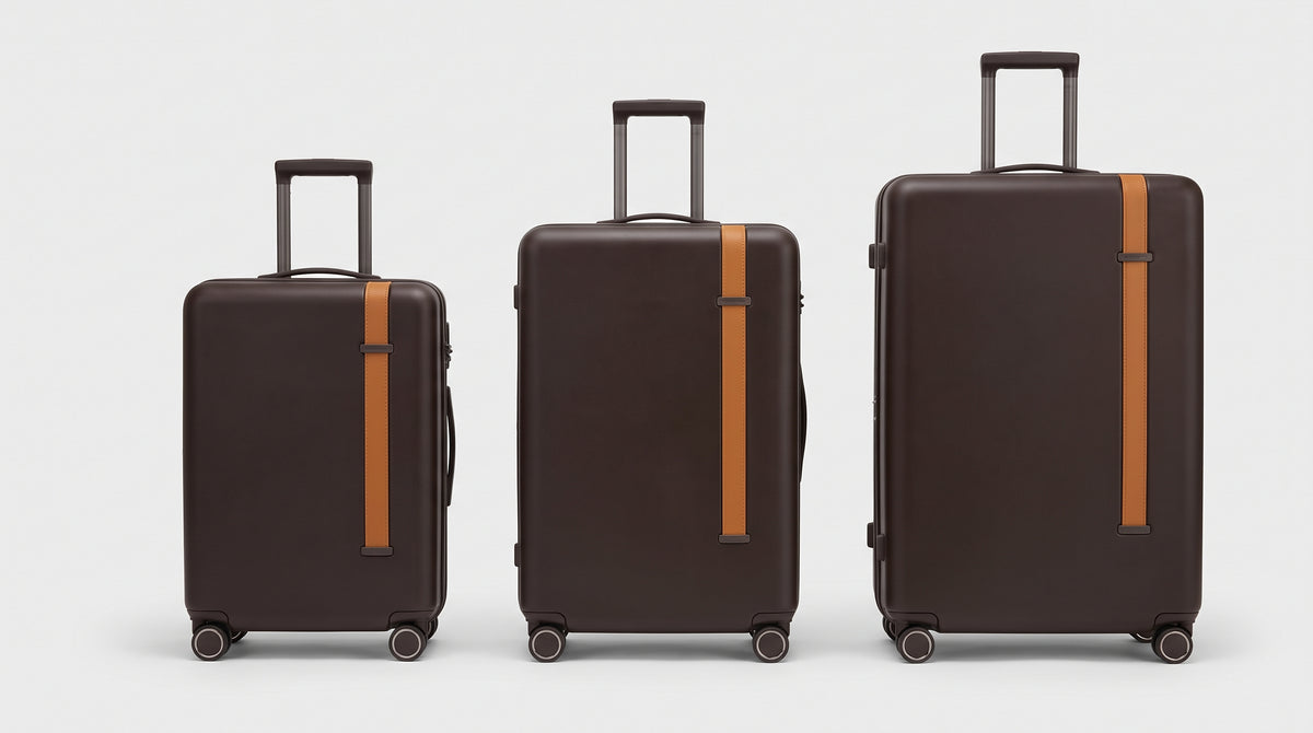 Kazonne SC-923 Executive Hard-Shell Spinner Suitcase (Espresso Brown)