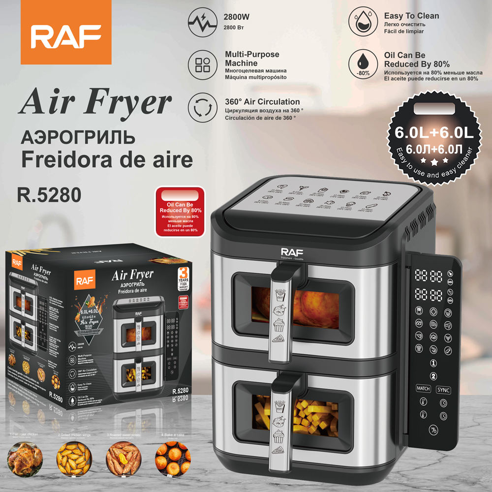 AFR R.5280 6+6L RAF DIGITAL AIR FRYER