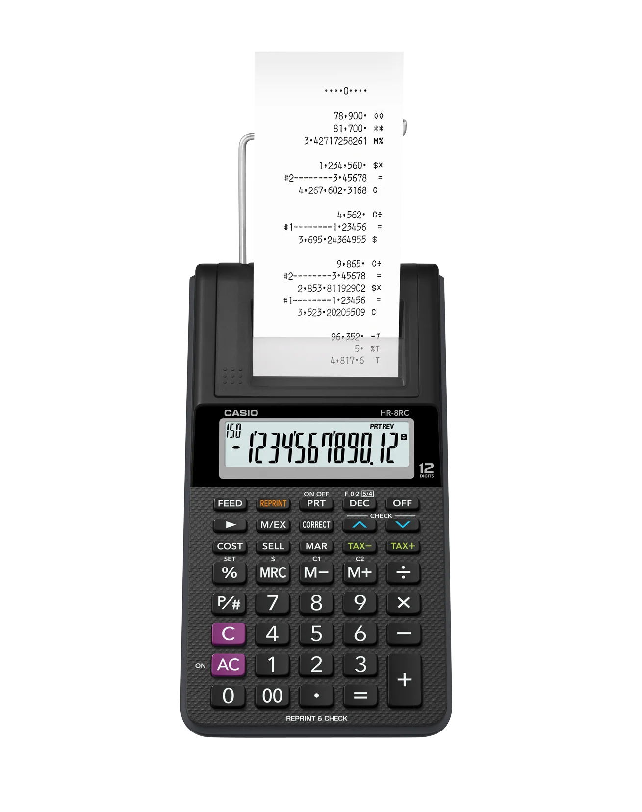 CP HR-8RC CASIO PRINTER & CHECK CALCULATOR (O)