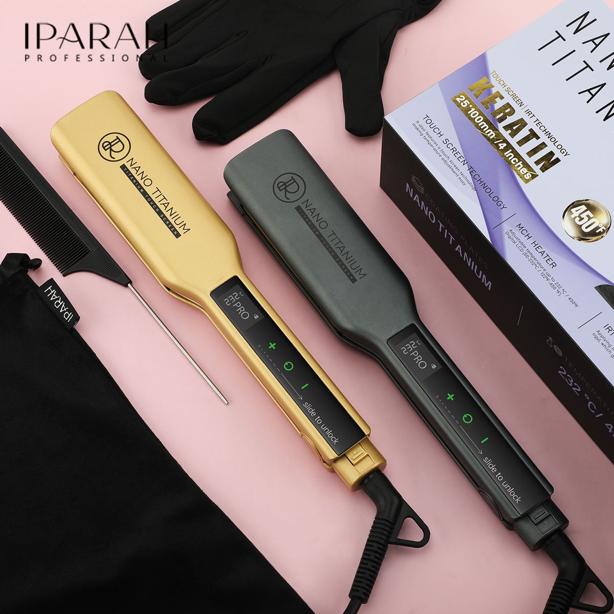 HS P-128B IPARAH PROFESSIONAL HAIR STRAIGHTNER