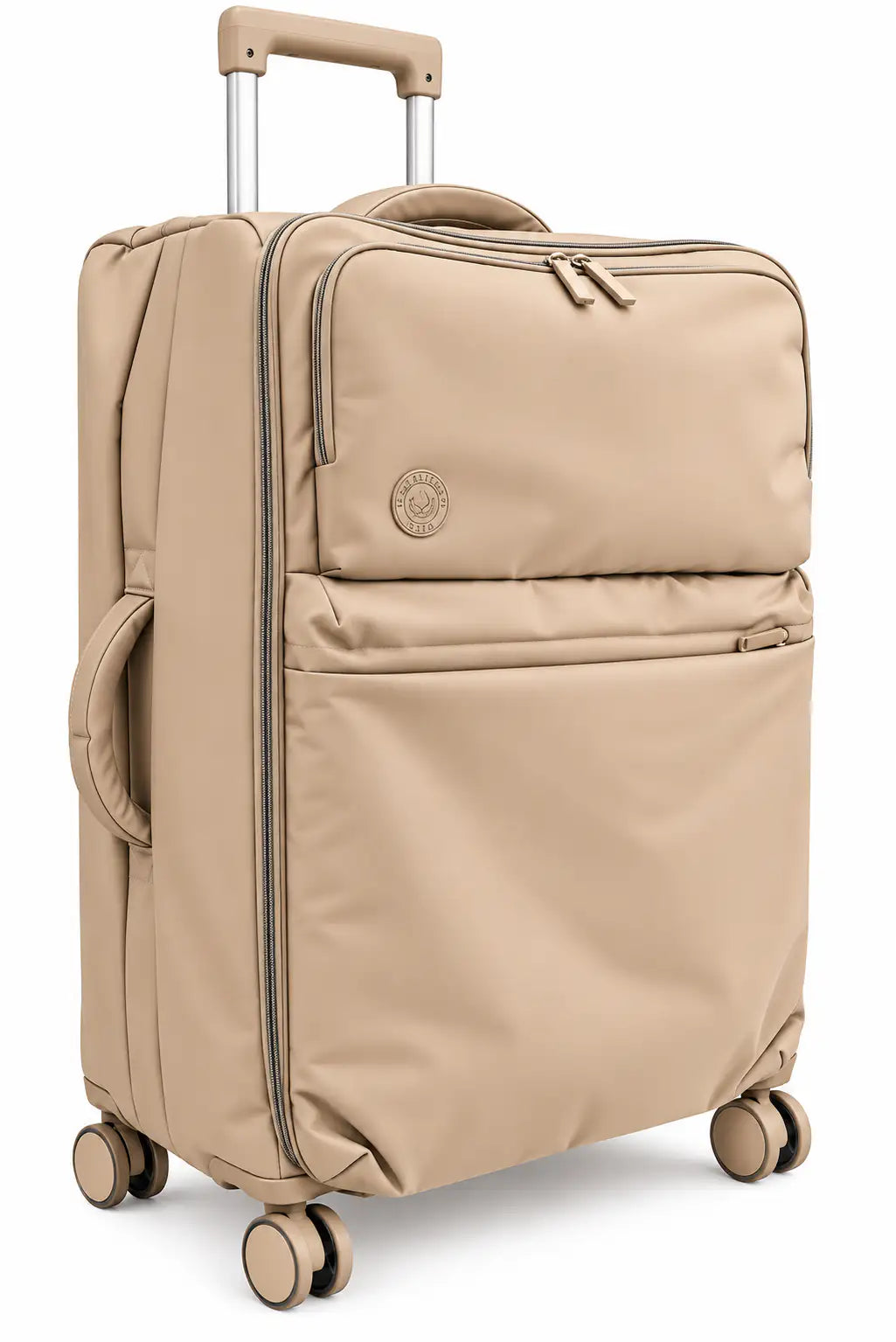 Kazonne KN-03 Soft-Shell Spinner Luggage with USB Port (Beige) Umar Store Kazonne KN-03 Soft-Shell Spinner Luggage with USB Port (Beige) Umar Electronic Store Kazonne KN-03 Soft-Shell Spinner Luggage with USB Port (Beige) Umar Electronic Store