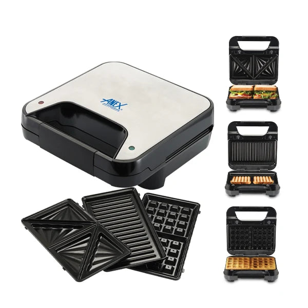 ANEX 2047 2 SLICE SANDWICH MAKER 3IN1
