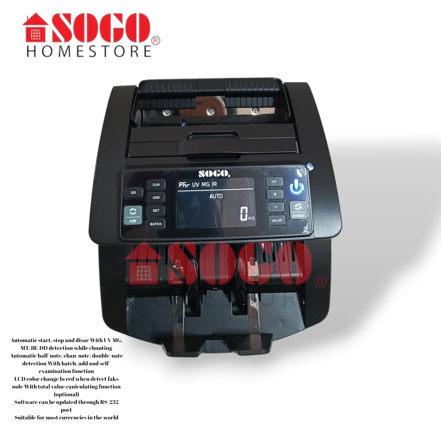 CMS SG-1000 FAKE NOTE COUNTING MACHINE SOGO