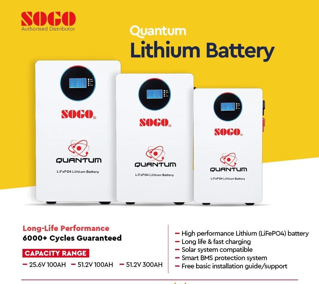 SOGO Li-Sun 24V 100Ah battery Umar Store