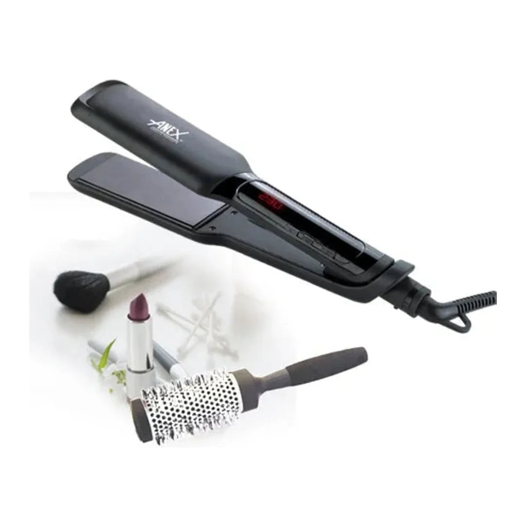Anex AG-7039 Deluxe Ceramic Hair Straightener with LED Display