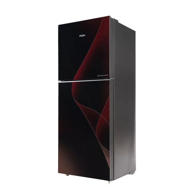 HAIER HRF-246 IPRA RED GLASS INVERTER REFRIGERATOR