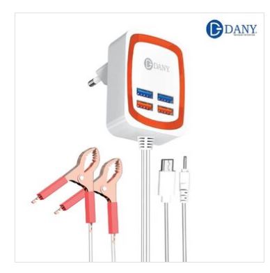 Dany C-2 DC Clipper Car Charger with 4 USB Ports Dany C-2 DC Clipper Car Charger with 4 USB Ports Umar Electronic Store