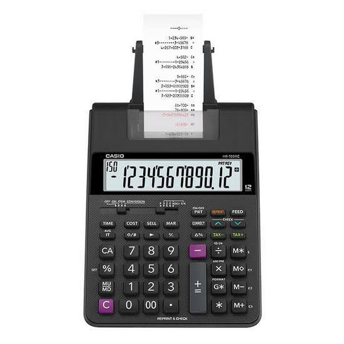 CP HR-100RC CASIO PRINTER & CHECK CALCULATOR (O)
