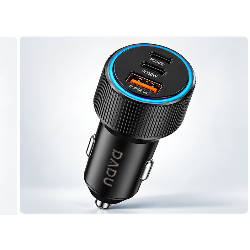 Umar Electronic Store DADU DC-168 60W 3-Port Car Charger with LED Display