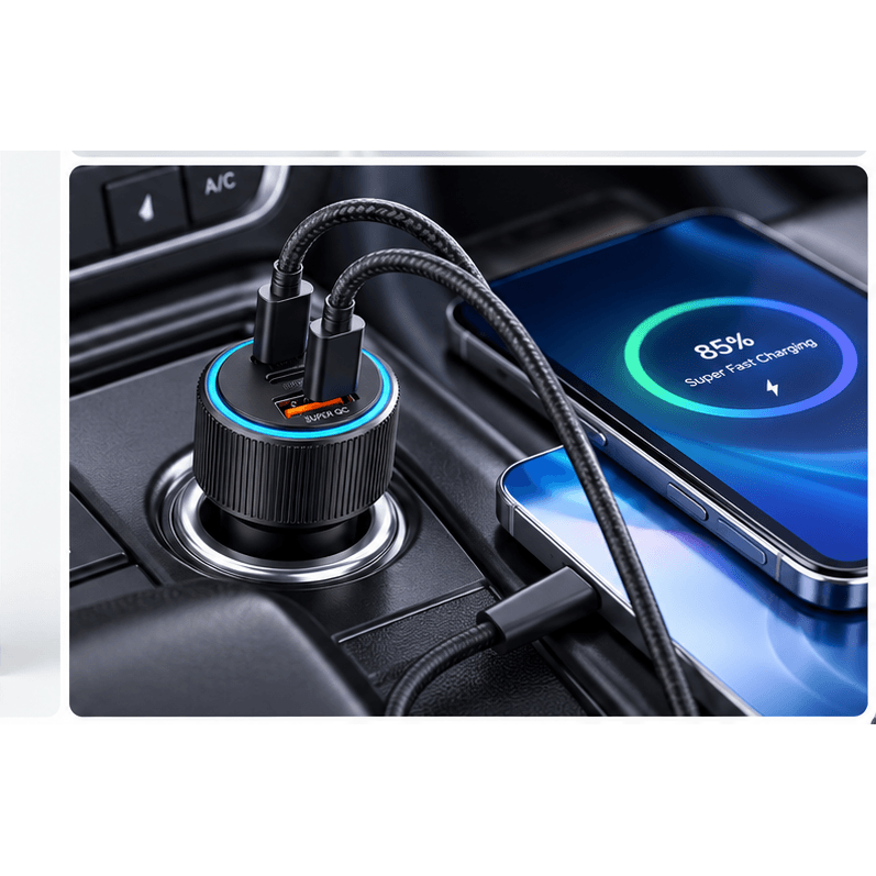 Umar Electronic Store DADU DC-168 60W 3-Port Car Charger with LED Display