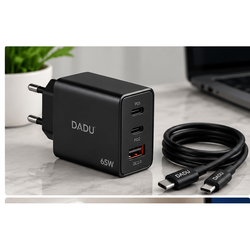 Umar Electronic Store DADU DC-395 65W 3-Port Wall Charger
