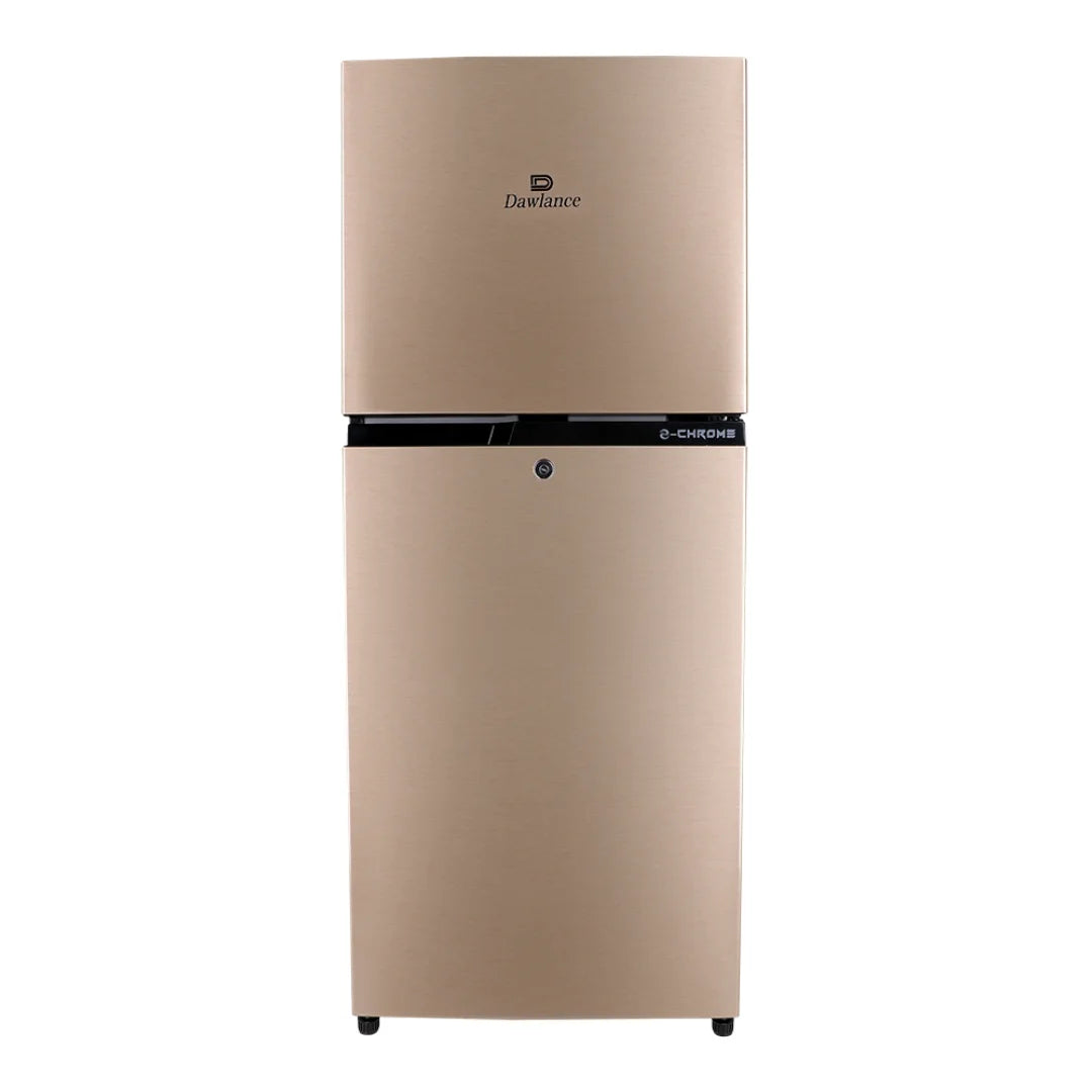 Dawlance 9140WB E-Chrome Non-Inverter Double Door Refrigerator (Hairline Golden)