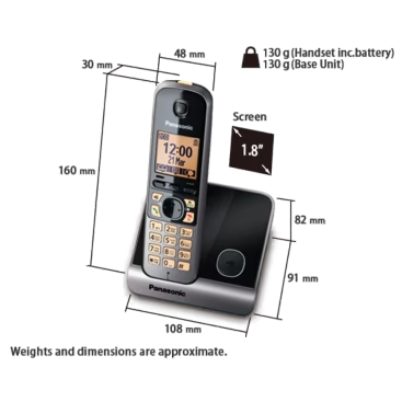 PPH-KX-TG6711 PANASONIC CORDLESS PHONE.