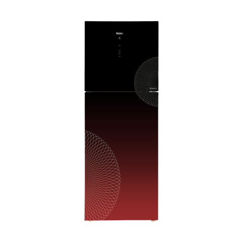 HAIER HRF 368 IARA RED GLASS INVERTER REFRIGERATOR