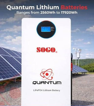 SOGO Li-Sun 24V 100Ah lithium battery front view

