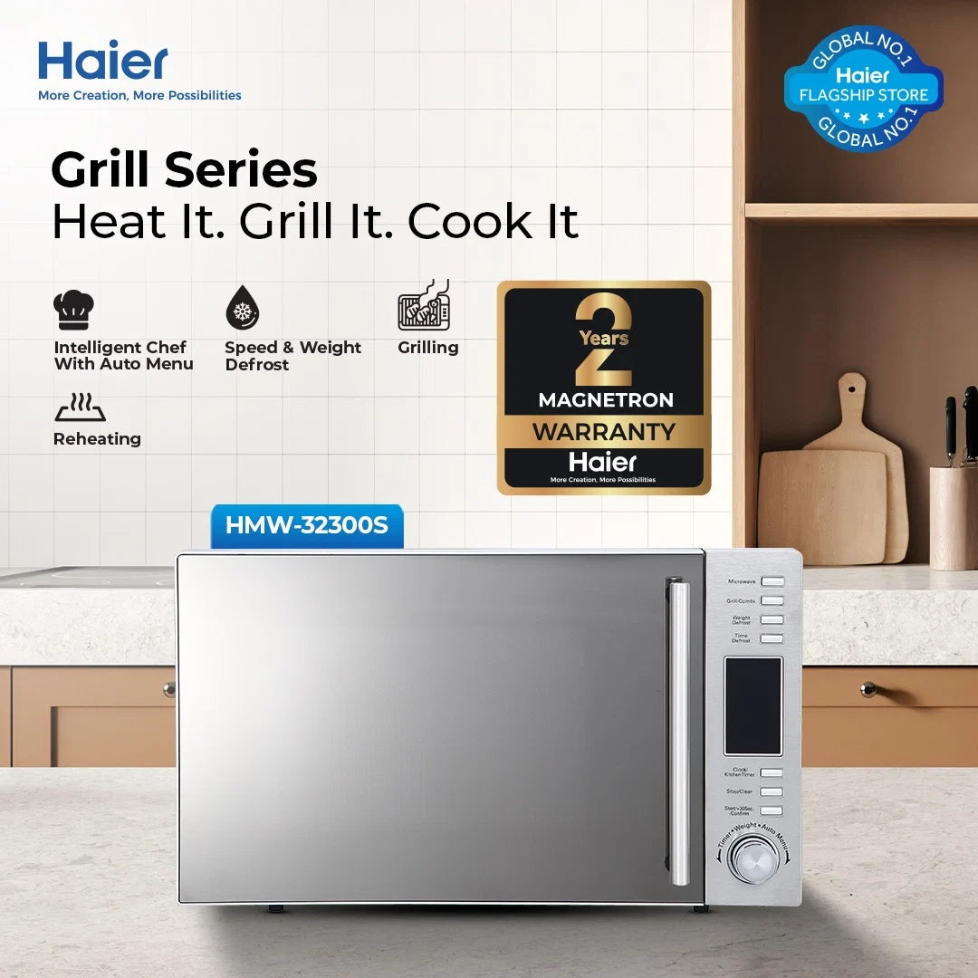 HMW-32300S SILVER HAIER MICROWAVE