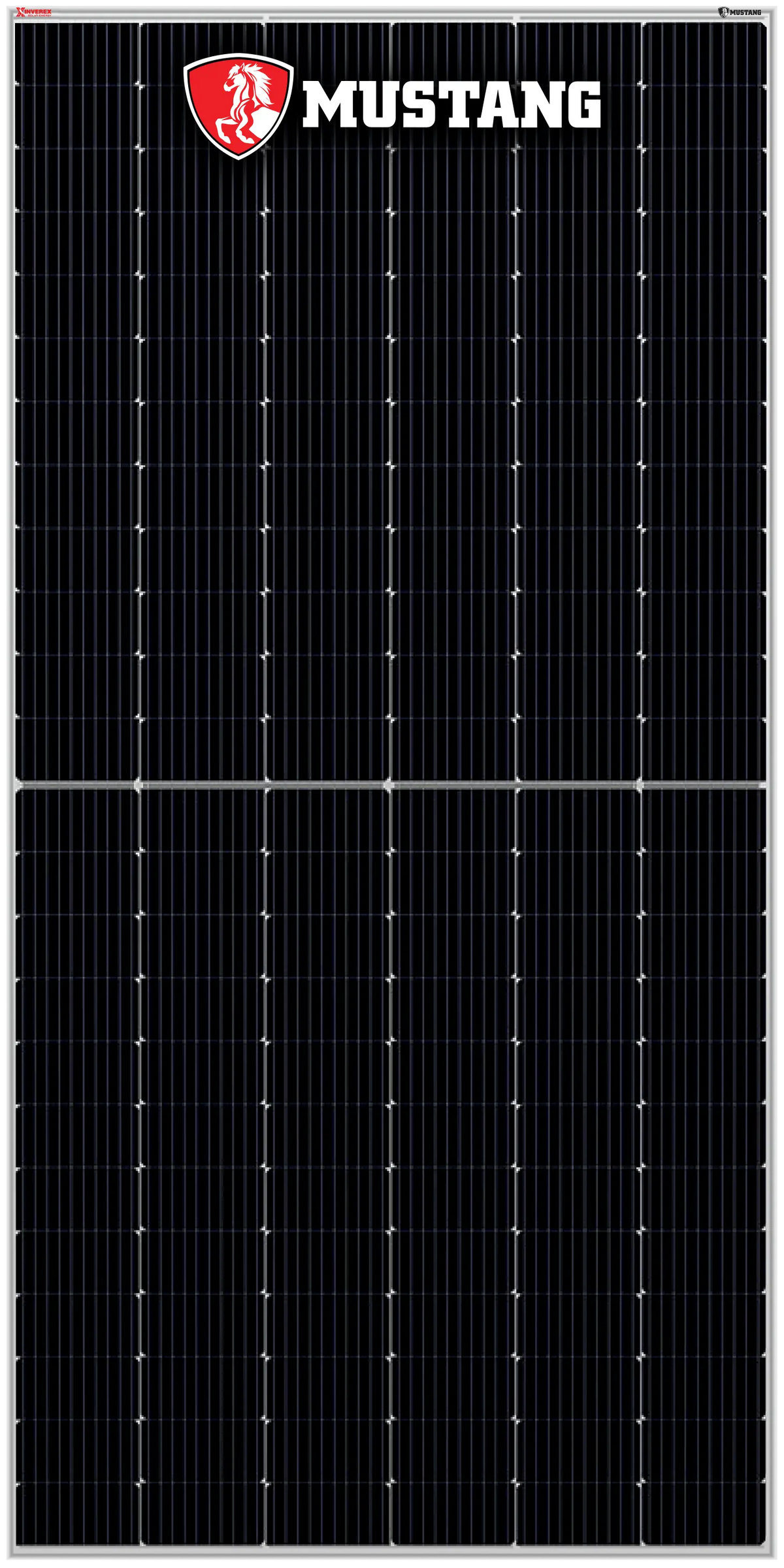 Inverex Mustang TOPCon 620W monocrystalline solar panel front view
